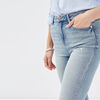 Jeans skinny taille haute denim bleach femme