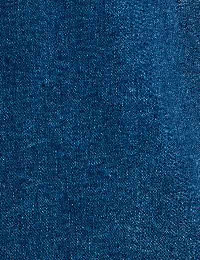 Robe droite en jean ceinturée denim brut femme