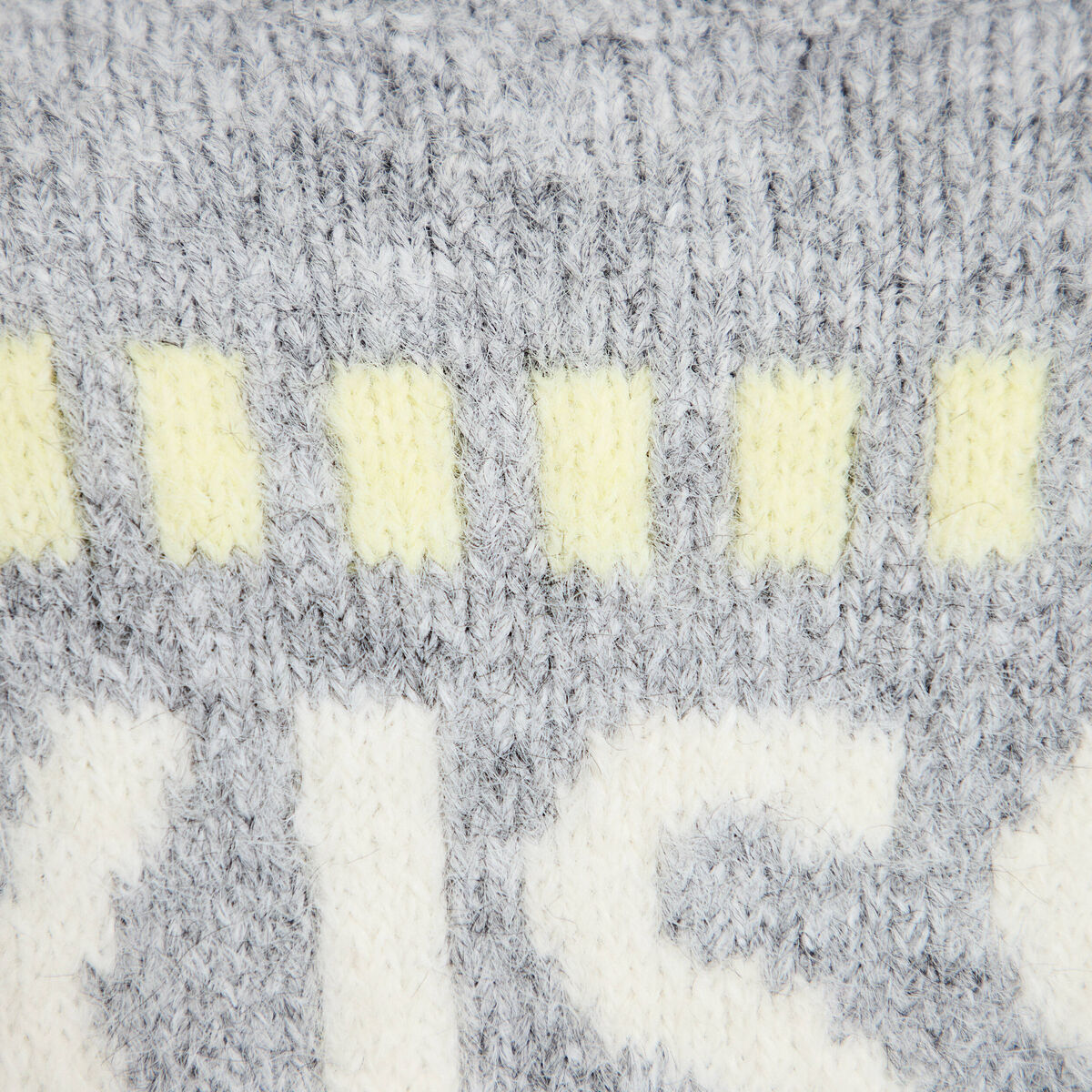 Pull oversize col rond manches longues gris clair femme