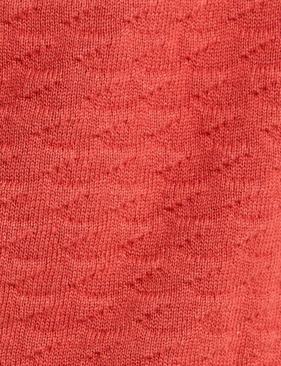 Pull col bateau rouge femme