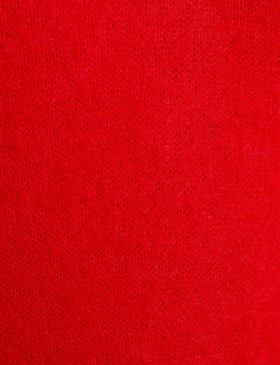 Pull d&eacute;tails coeur rouge femme