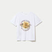 T-shirt oversize manches courtes blanc femme