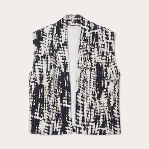 Gilet matelassé sans manches noir femme