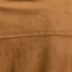 Robe &eacute;vas&eacute;e su&eacute;dine marron femme