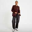 Veste blazer cintr&eacute;e marron femme