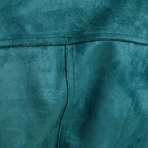 trench long cintre suedine bleu canard femme Trench long cintré suédine bleu canard femme