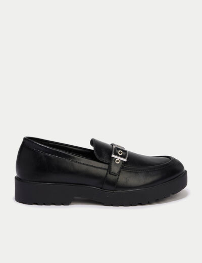 Mocassins noir femme