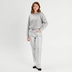 Pull manches longues gris argent femme