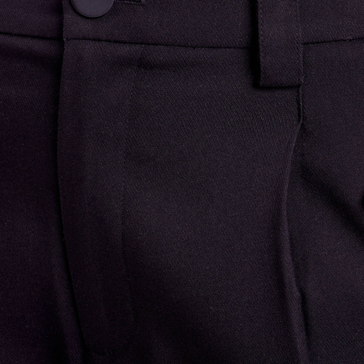 Pantalon droit large noir femme