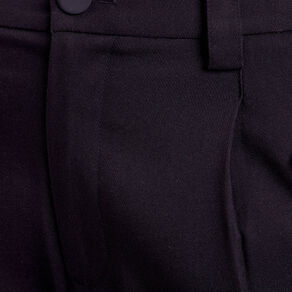 Pantalon droit large noir femme