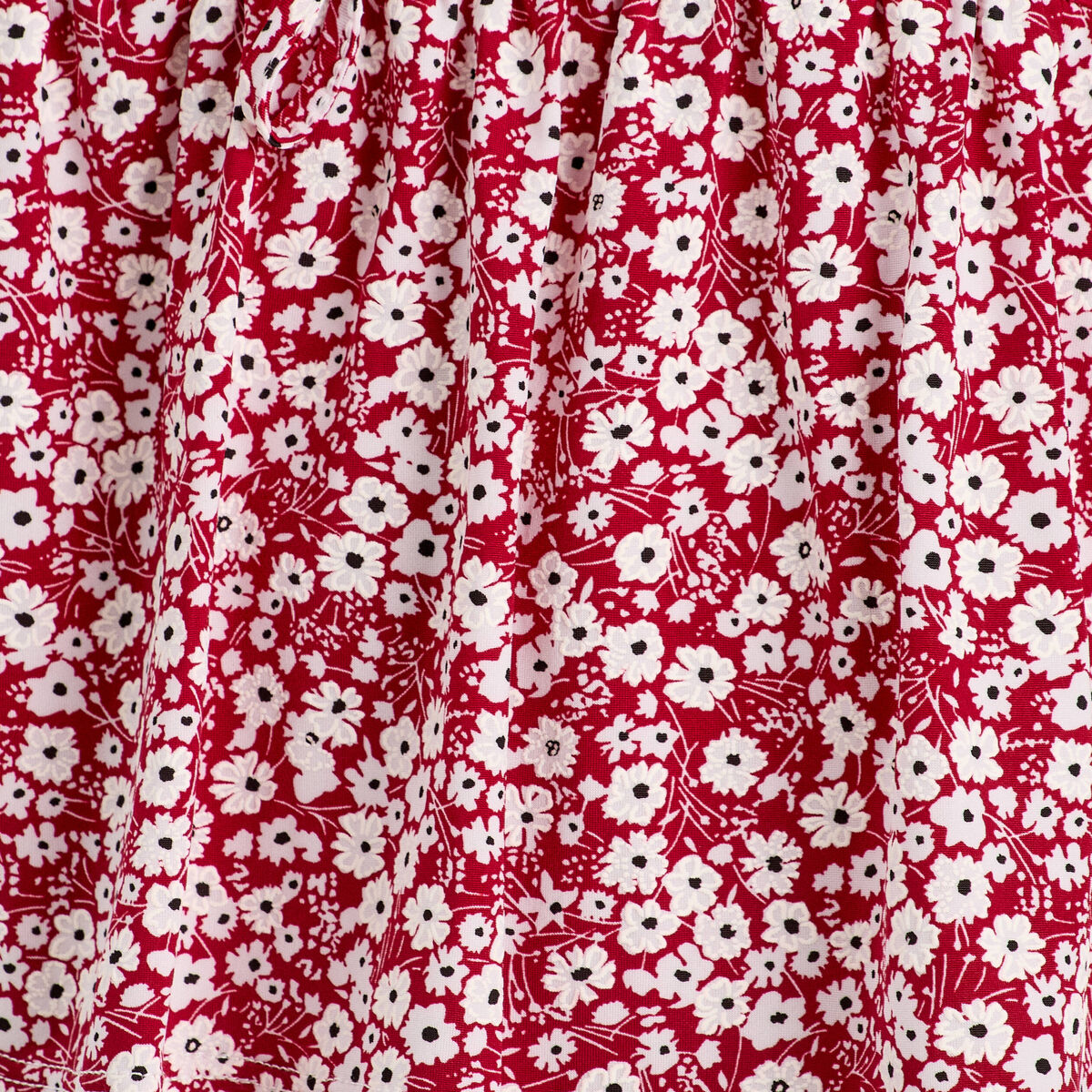 Blouse nouée rouge femme