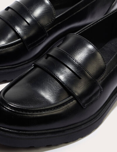 Mocassins noir femme