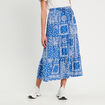 Jupe longue fluide bleu femme