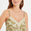 Caraco bretelles fines blanc femme