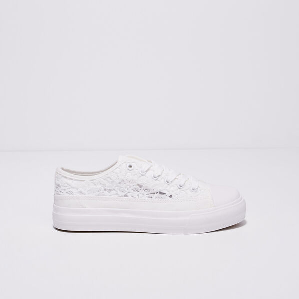 tennis plates en dentelle blanc femme Tennis plates en dentelle blanc femme