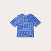 T-shirt manches courtes bleu femme