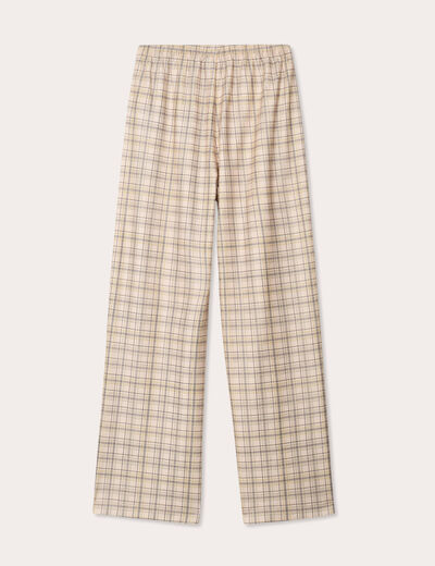 Pantalon large blanc femme