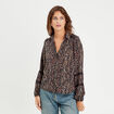 Chemise manches longues noir femme