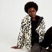 Parka r&eacute;versible &agrave; capuche blanc femme