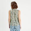 Blouse sans manches bleu femme