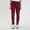 Pantalon cigarette ceinturé violet foncé femme