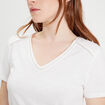 T-shirt manches courtes blanc femme