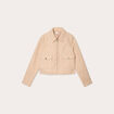 Veste zippée beige femme