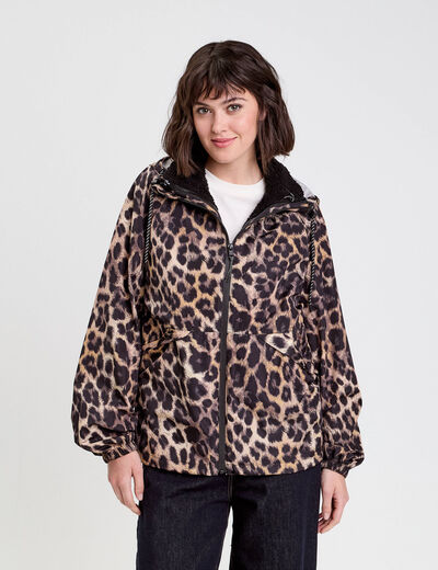 Parka déperlante 2-en-1 sable femme