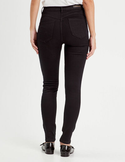 Jeans skinny push-up denim noir femme