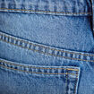 Jean wide leg taille basse broderie denim stone femme
