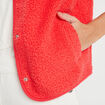 Gilet polaire sans manches rouge femme