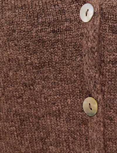 Gilet sans manches marron clair femme
