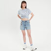 T-shirt manches courtes bleu lavande femme