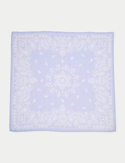 Foulard bleu ciel femme