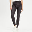 Jeans skinny ultra stretch 2 tailles denim noir femme