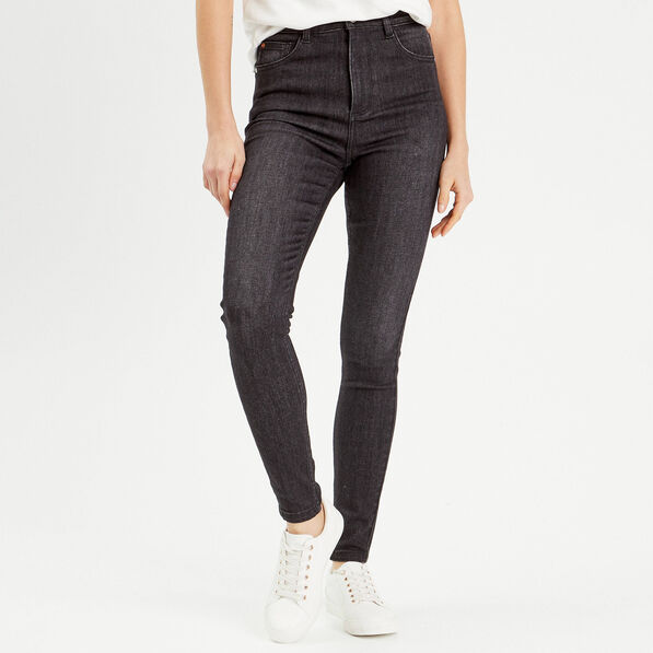 jeans skinny ultra stretch 2 tailles denim noir femme Jeans skinny ultra stretch 2 tailles denim noir femme