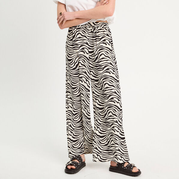 pantalon large taille haute blanc femme Pantalon large taille haute blanc femme