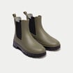 Bottines vert kaki femme