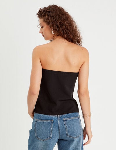 Bustier sans manches noir femme
