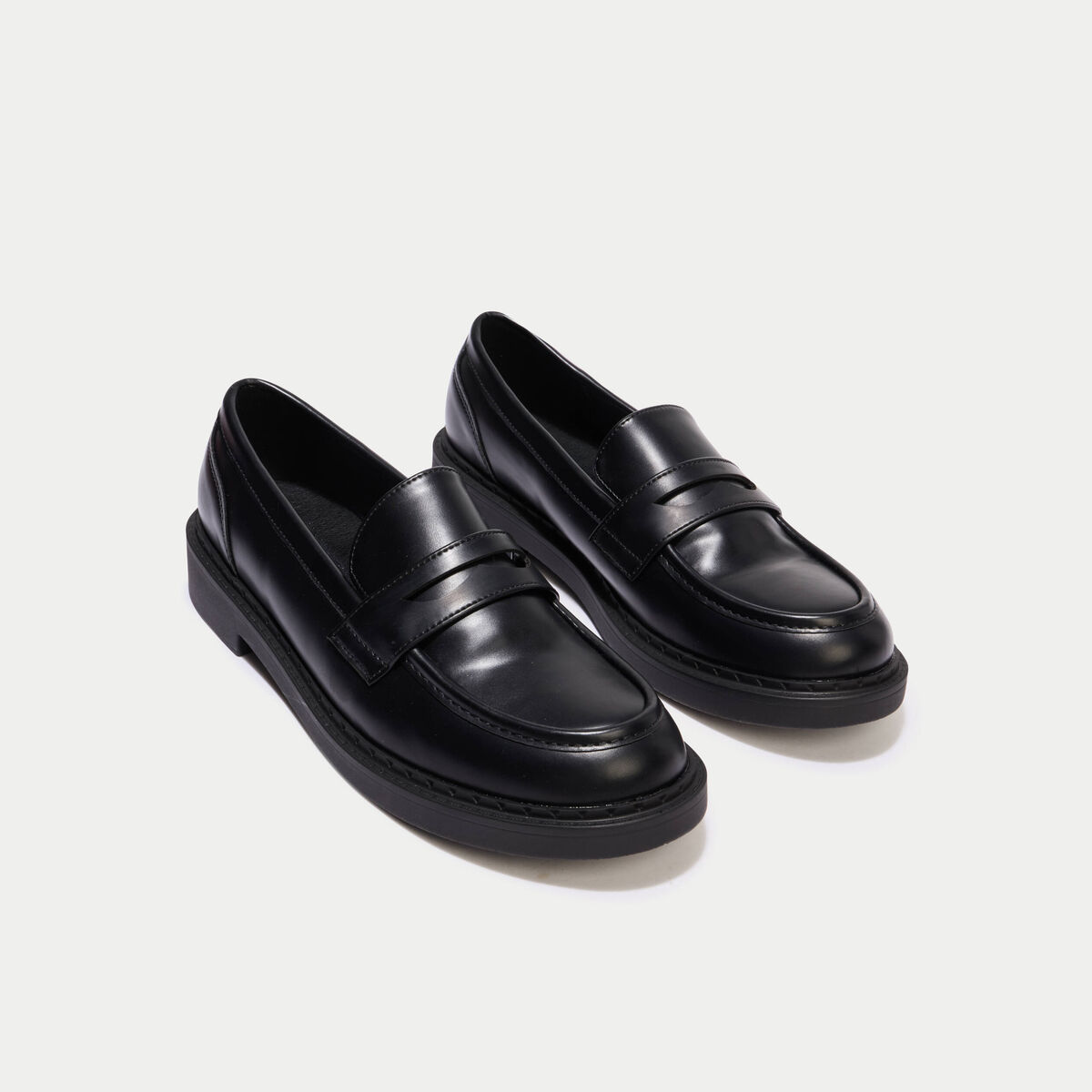 Mocassins noir femme