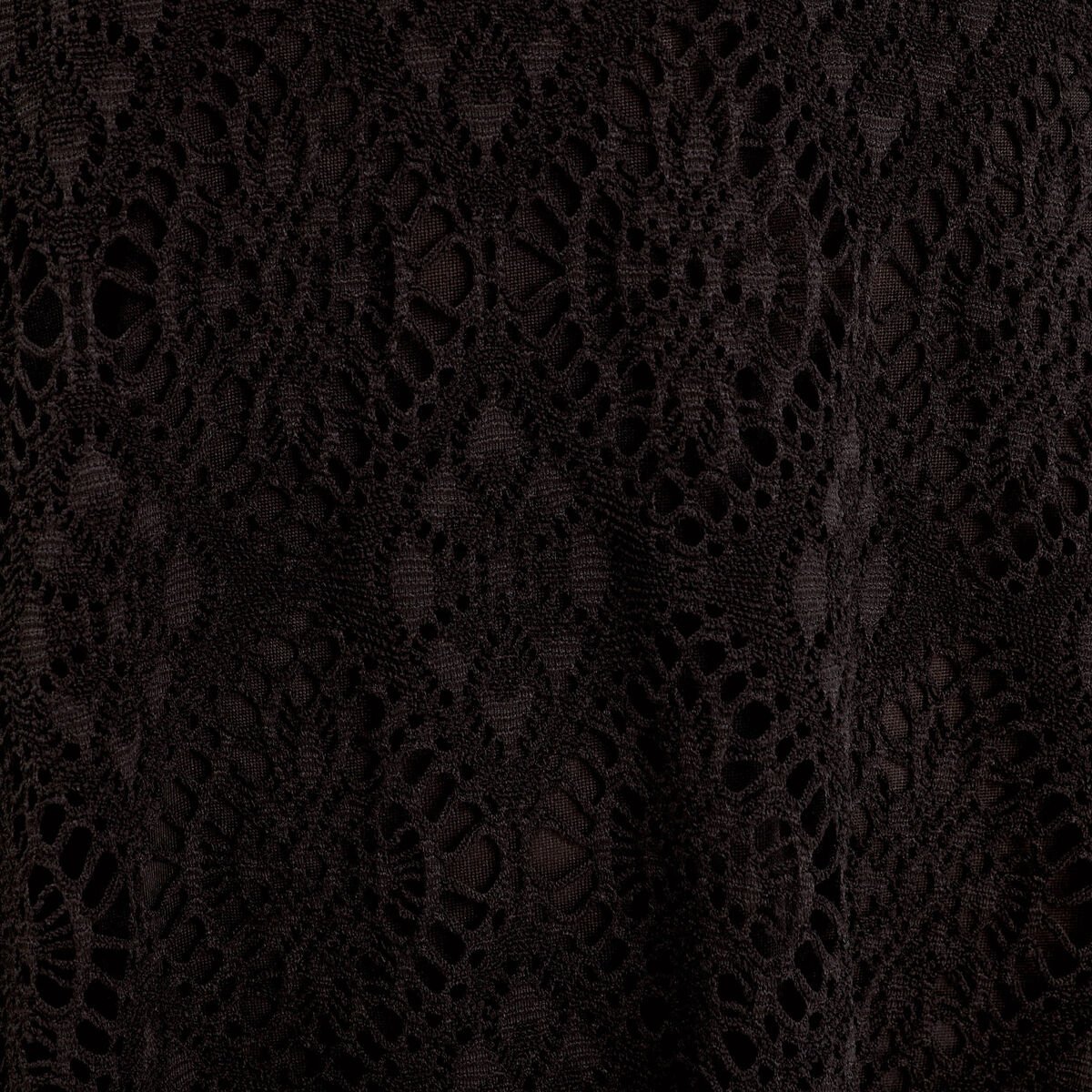 Robe évasée dentelle noir femme