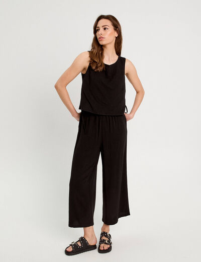 Combinaison pantalon noir femme