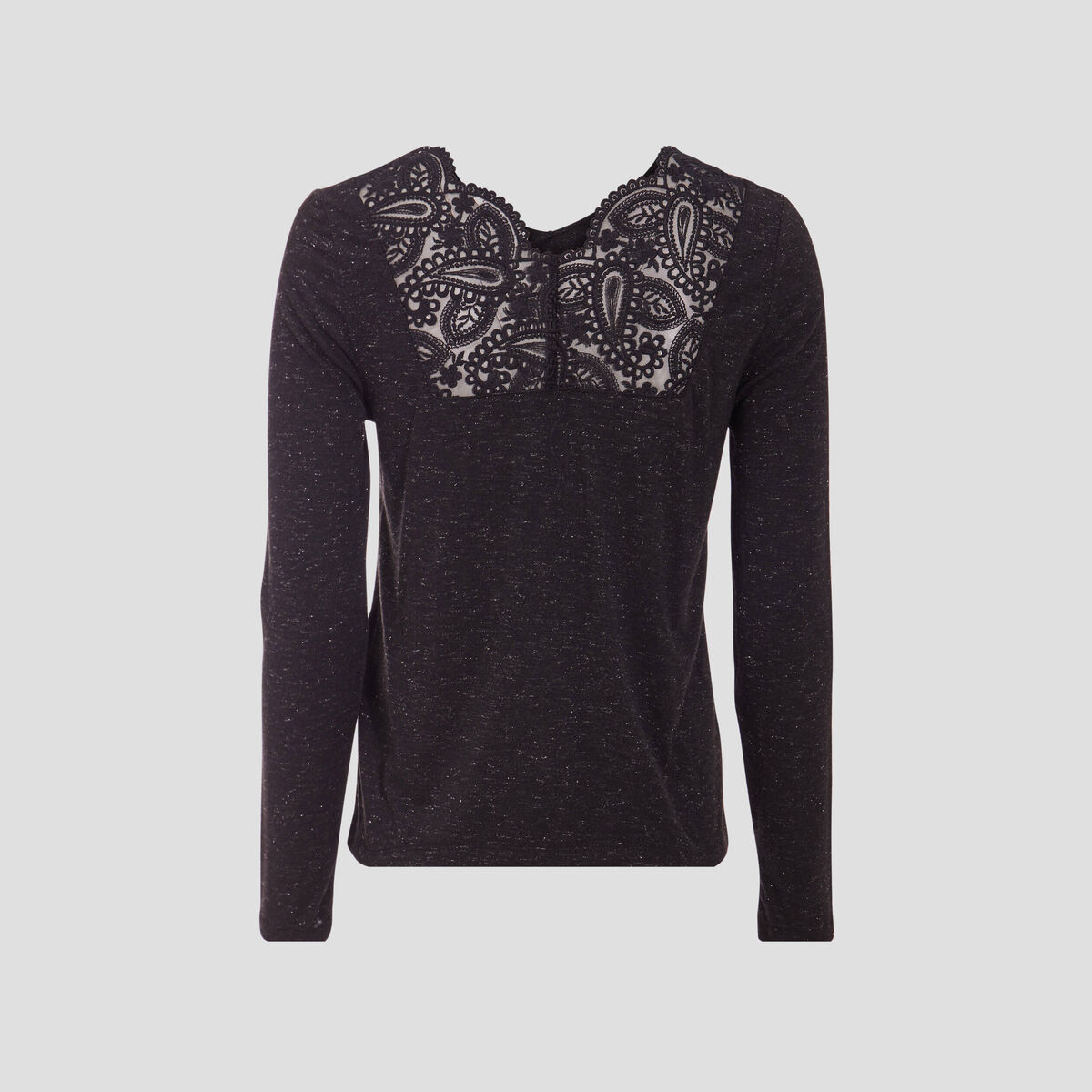 T-shirt manches longues noir femme