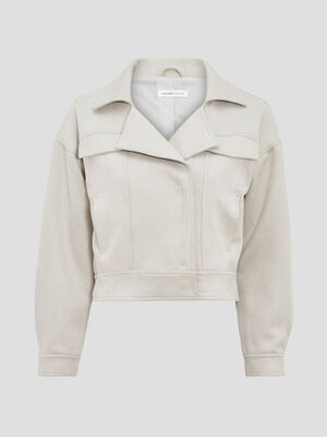 Veste droite vert clair femme