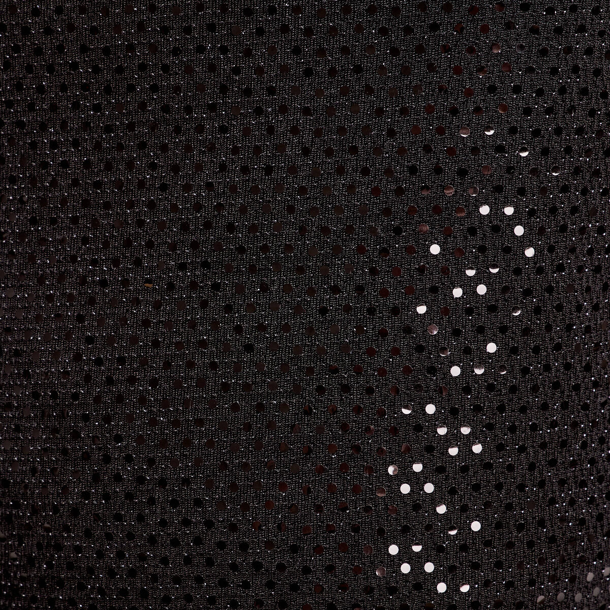 Débardeur cropped paillettes noir femme