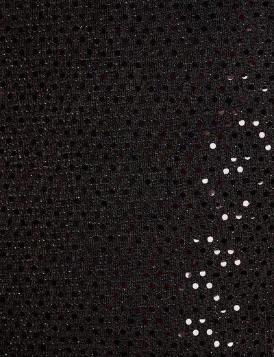 Débardeur cropped paillettes noir femme
