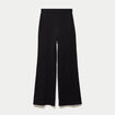 Pantalon large taille standard noir femme