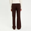 Pantalon flare marron fonc&eacute; femme