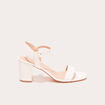 Sandales à talons blanc femme