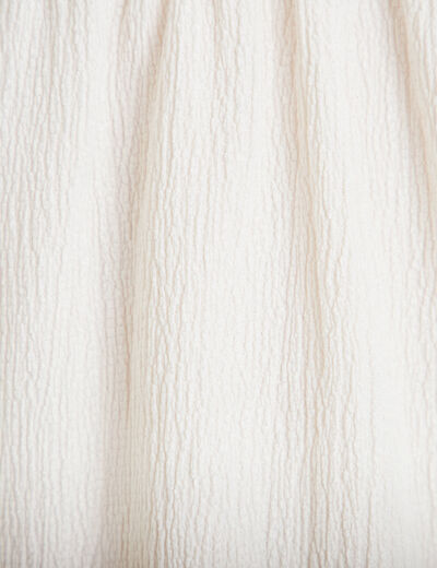 D&eacute;bardeur ajust&eacute; d&eacute;tail broderie ecru femme